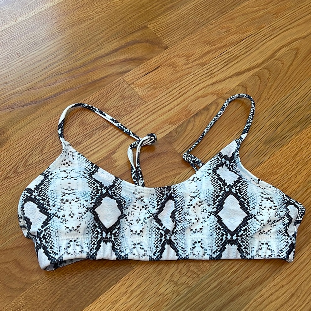 Snakeskin Adjustable Medium Bikini Top